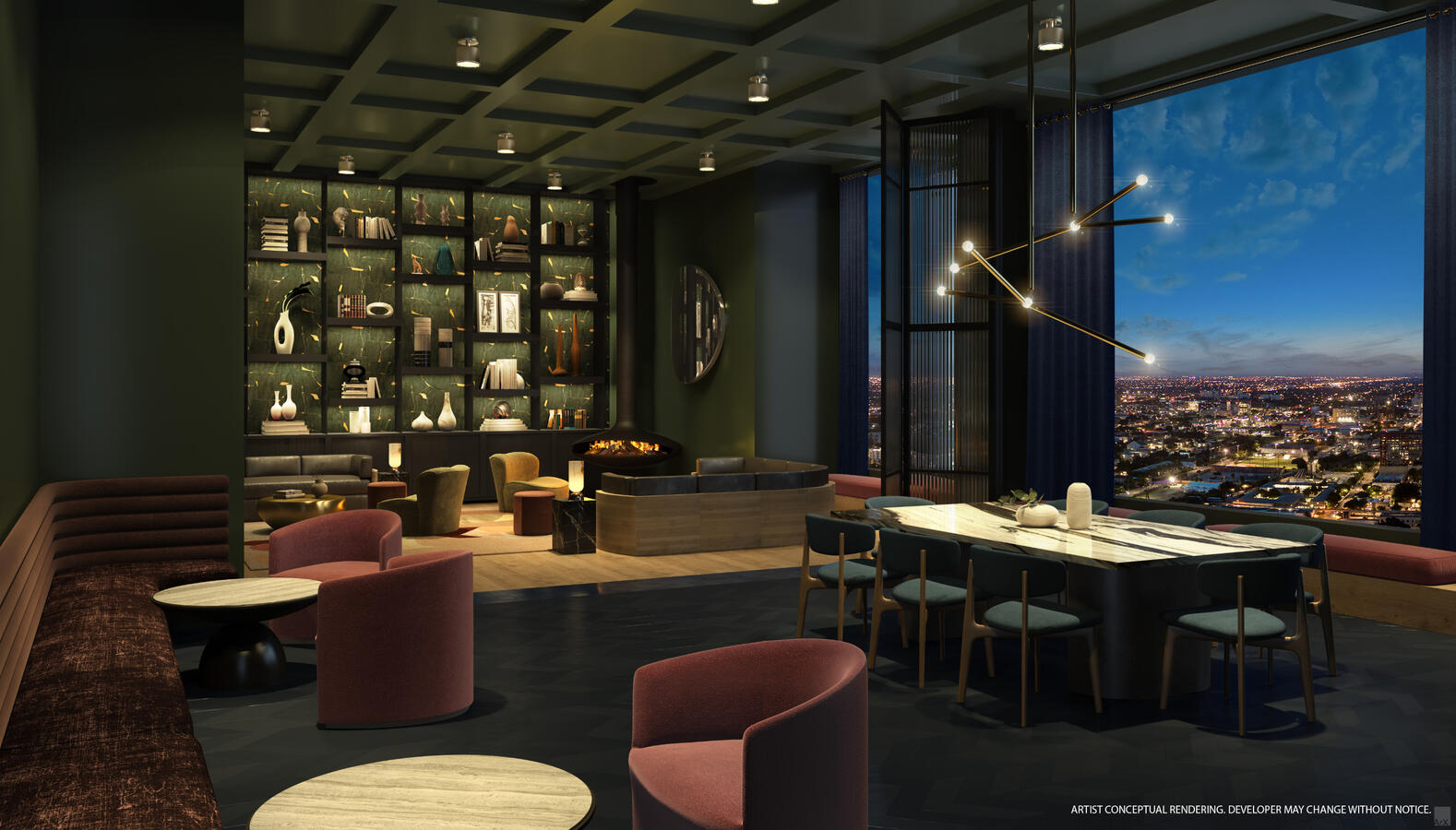 Bar-restaurante privado en la azotea Jardín enrejado de inspiración italiana